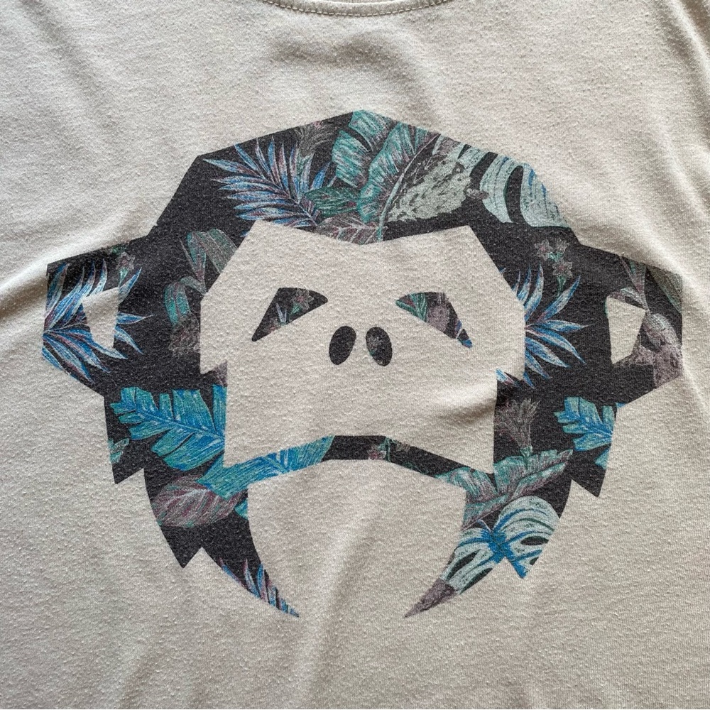 Howler Brothers Gray Tee with Blue and Green Graphic